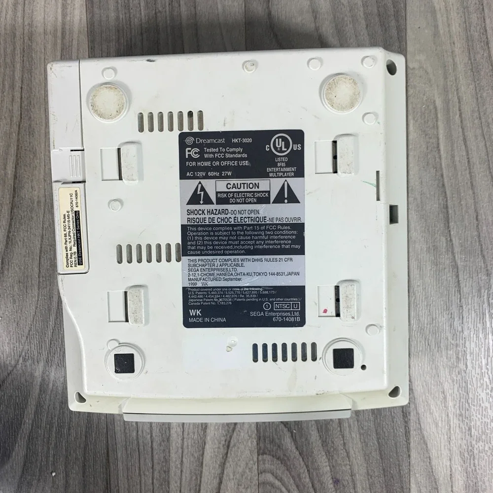 SEGA Dreamcast Console - White With Controller And Memory Tested Working
